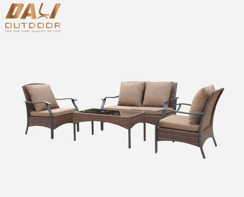 নতুন মডেল সোফা সেট কথোপকথন loveseat সোফা বেত বহিরঙ্গন আসবাবপত্র